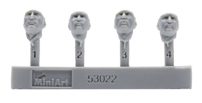 MiniArt 1/35 German Tank Riders Set 1. Resin Heads