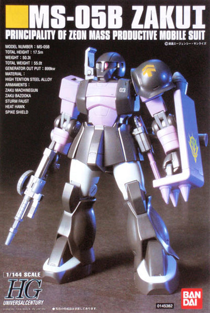 Bandai 1/144 HGUC Zaku I Black Tri Stars