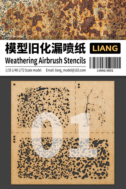 Liang Model - Weathering Airbrush Stencils