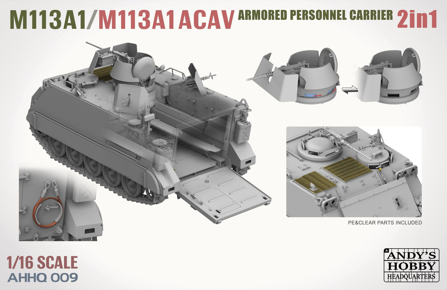 Andy's HHQ 1/16 M113A1/M113A1 ACAV Armored Personnel Carrier