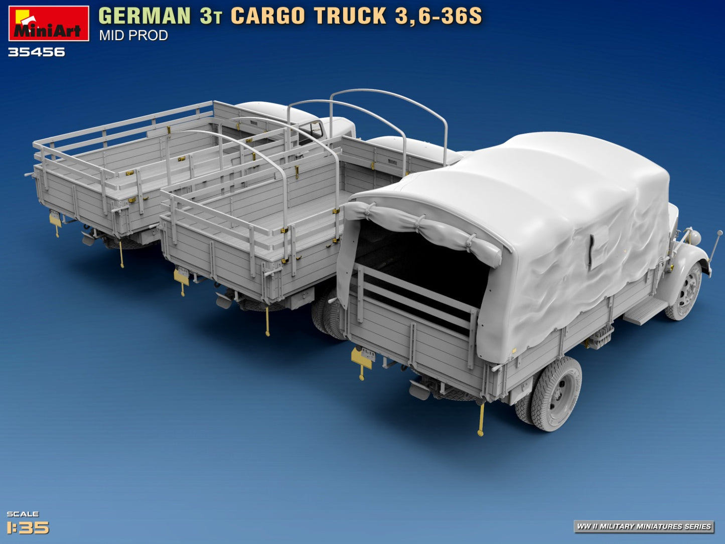 MiniArt 1/35 German 3T Cargo Truck 3 6-36S Mid Prod