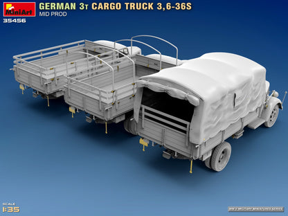 MiniArt 1/35 German 3T Cargo Truck 3 6-36S Mid Prod