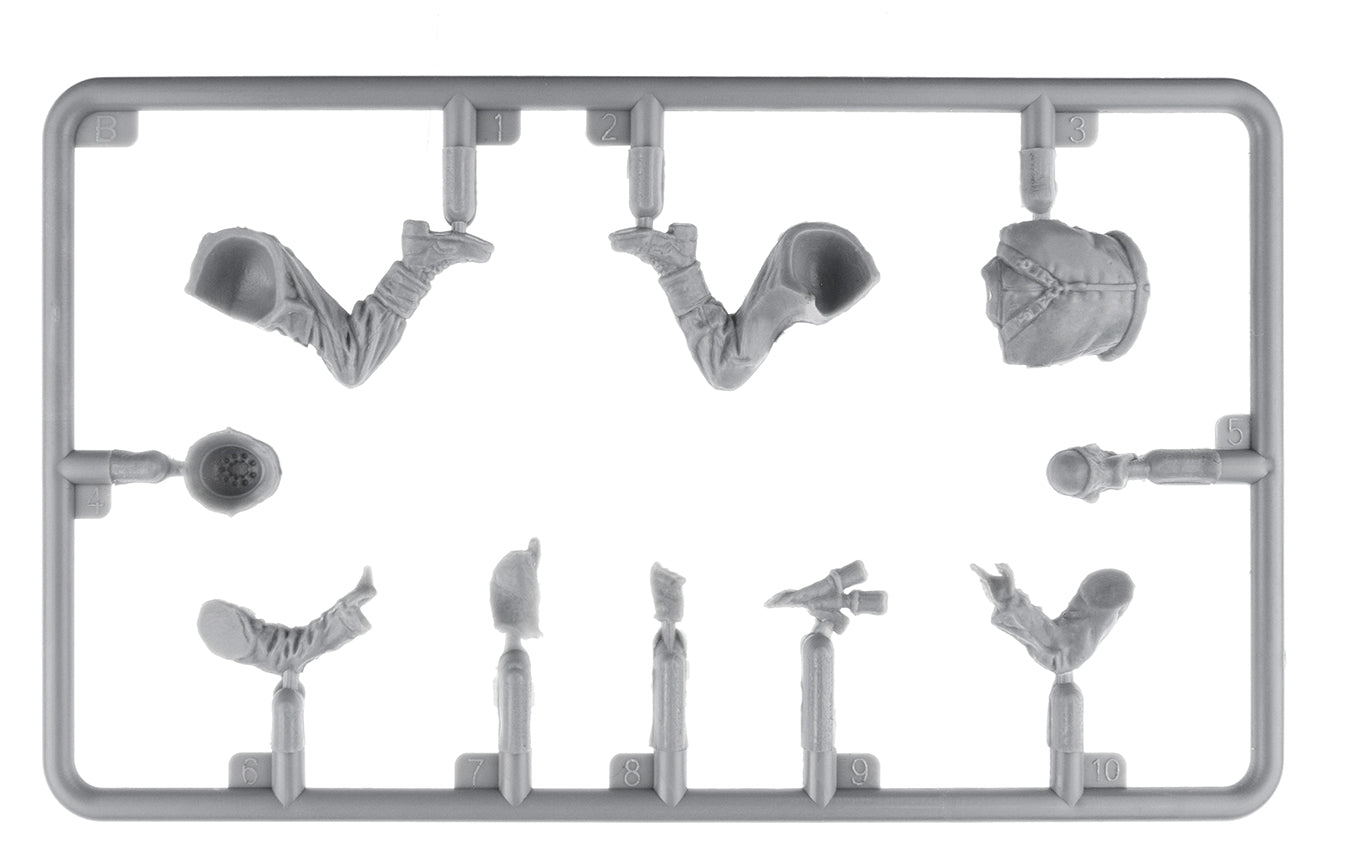 MiniArt 1/35 German Tank Riders Set 2. Resin Heads