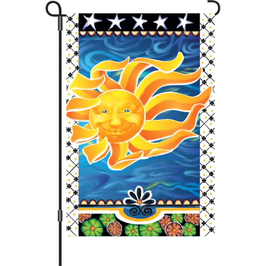 Radiant Sun Garden Flag