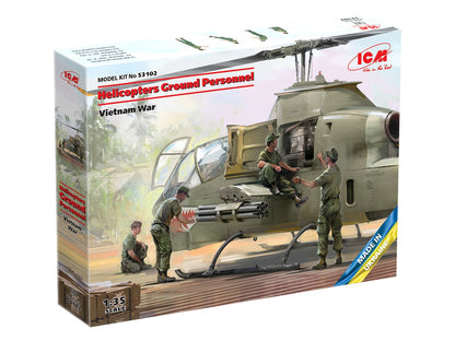 ICM 1/35 Helicopters Ground Personnel (Vietnam War) (100% new molds)  Figure