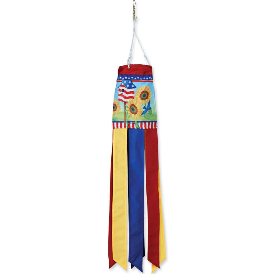 28" Windsock - Patriotic Sunflowers