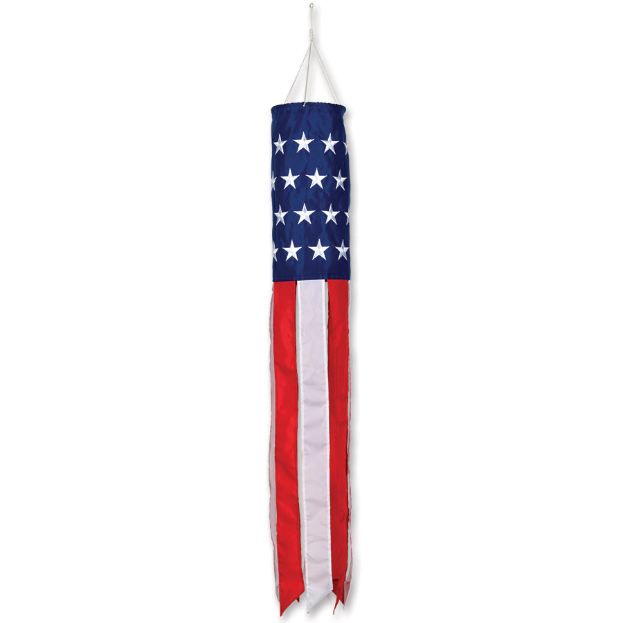 40 in. Windsock - Patriotic Embroidered Stars