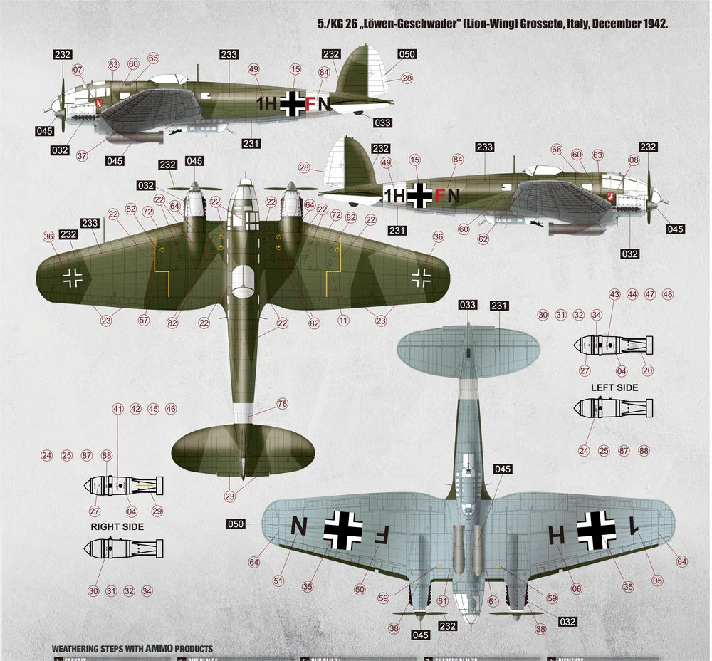 BORDER MODELS 1/35 WW2 German Bomber He 111H-6