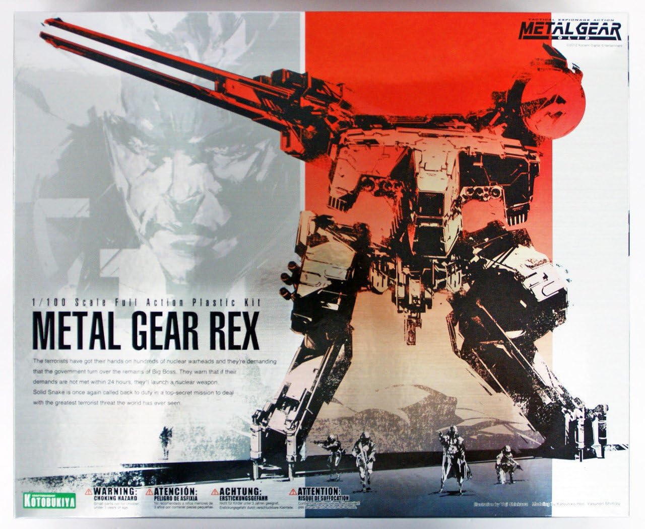 metal gear rex figur Kotobukiya 1/100 Metal Gear Rex "Metal Gear Solid" – Coastline Hobbies LLC