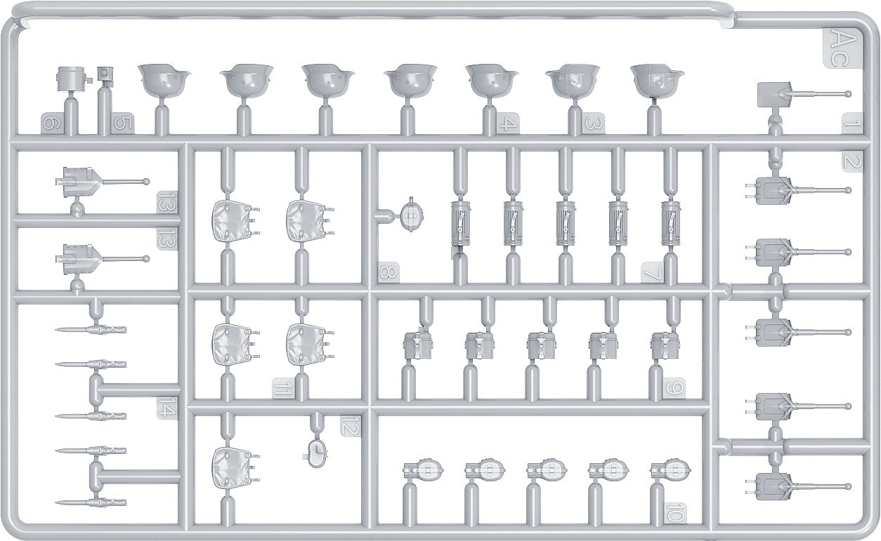 MiniArt 1/35 German Tank Riders Set 2. Resin Heads