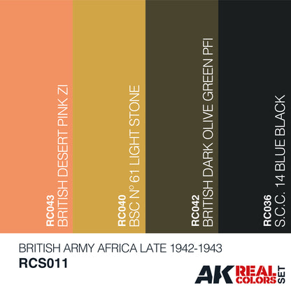 AK Interactive Real Colors British Army Africa, Late 1942-1943 Set