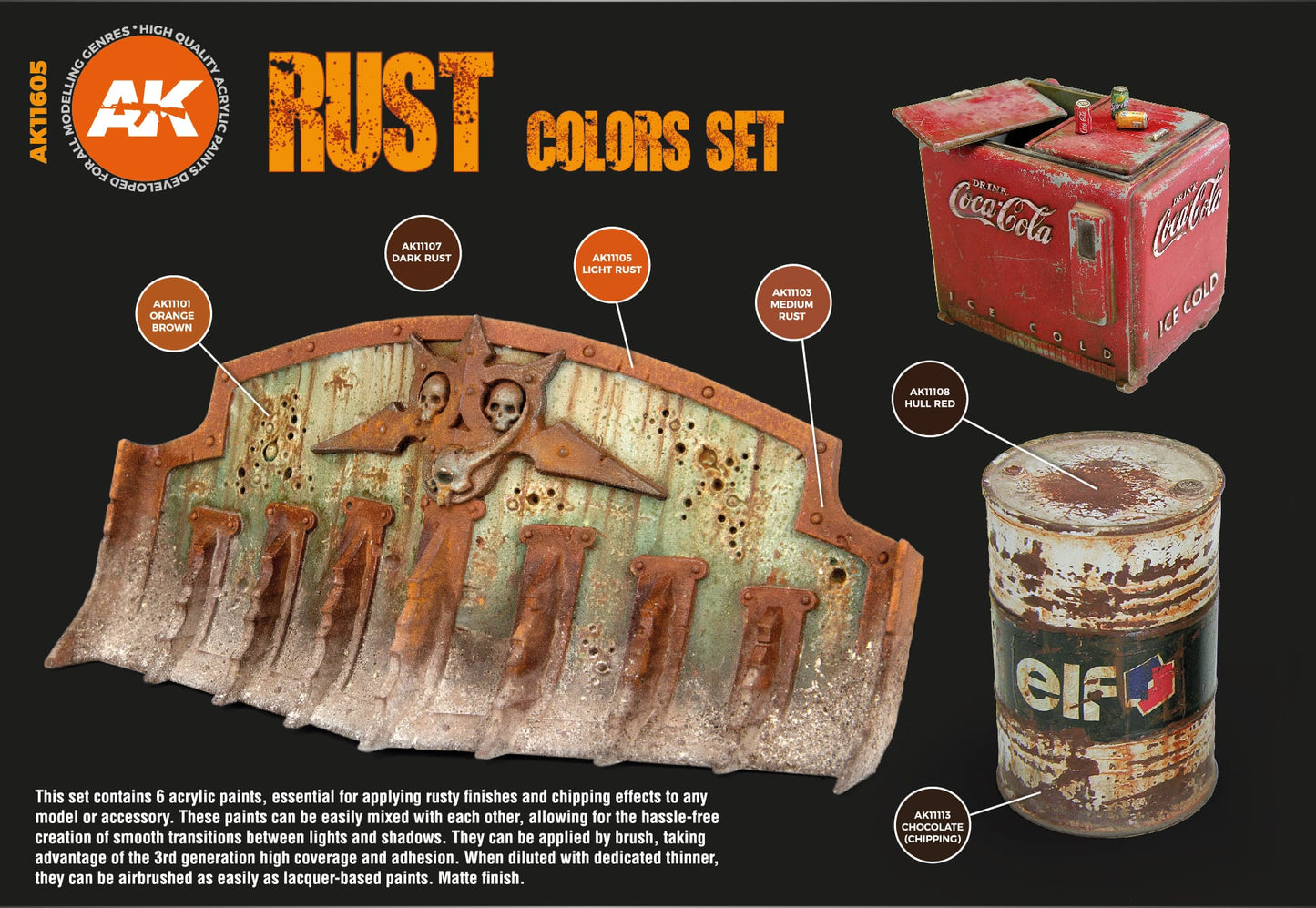 AK Interactive 3G Rust Set