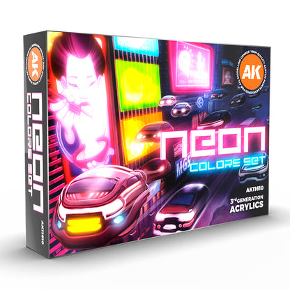 AK Interactive 3G Neon Colors Set