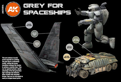 AK Interactive 3G Grey for Spaceships Set