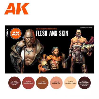 AK Interactive 3G Flesh And Skin Colors