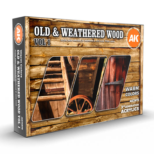 AK Interactive 3G Old & Weathered Wood Vol.1