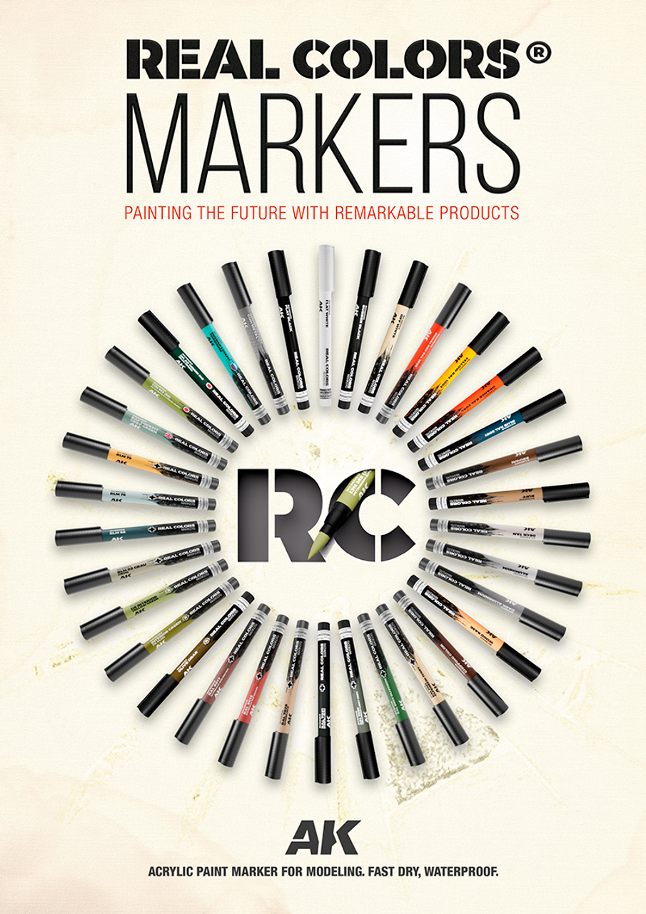 AK Interactive Real Colors Markers (Singles)