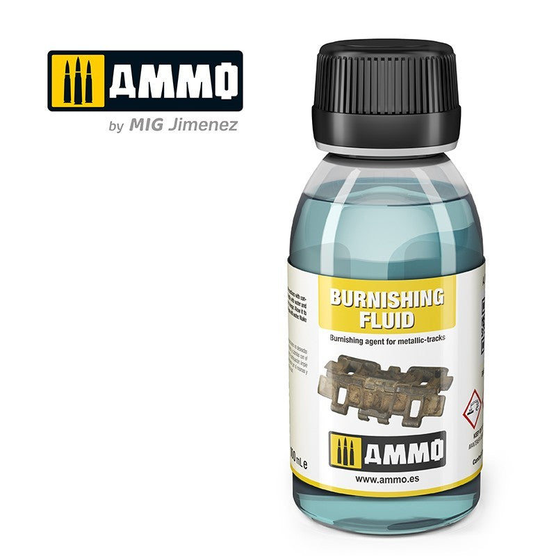 Ammo Mig Metallic Tracks Burnishing Fluid