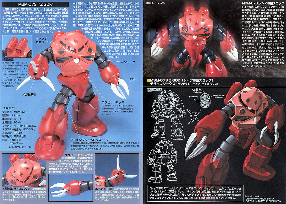 Bandai HGUC 1/144 #19 Char's Z'Gok "Mobile Suit Gundam"