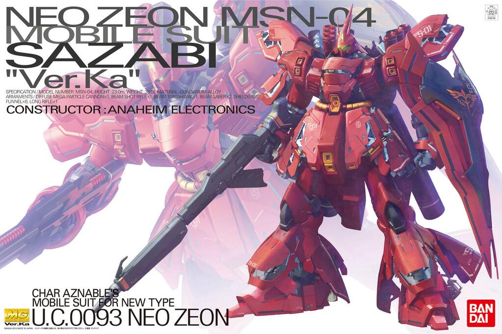 Bandai MG 1/100 Sazabi (Ver. Ka) 'Mobile Suit Gundam: Char's Counterattack