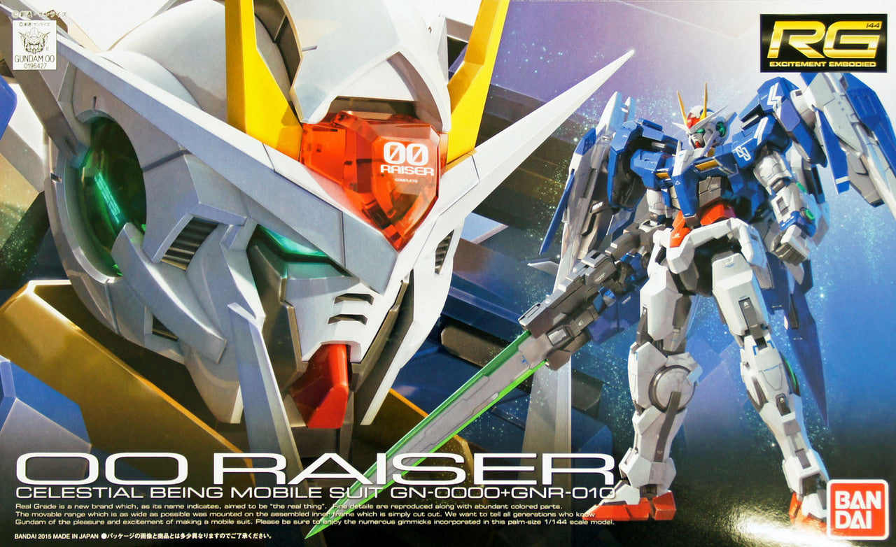 Bandai RG #18 1/144 GN-0000+GNR-010 00 Raiser "Gundam 00"