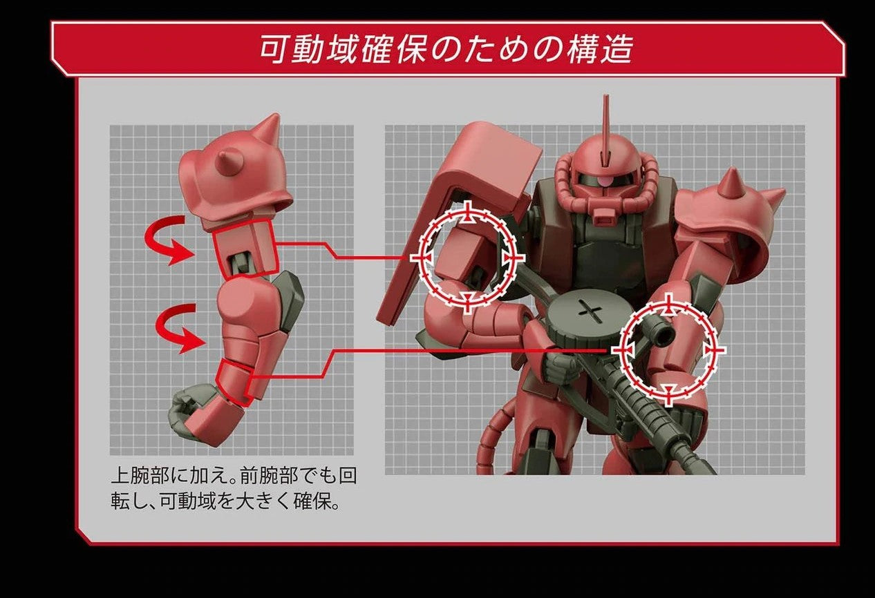 Bandai HGUC #234 1/144 Ms-06S Char's Zaku II 'Mobile Suit Gundam'