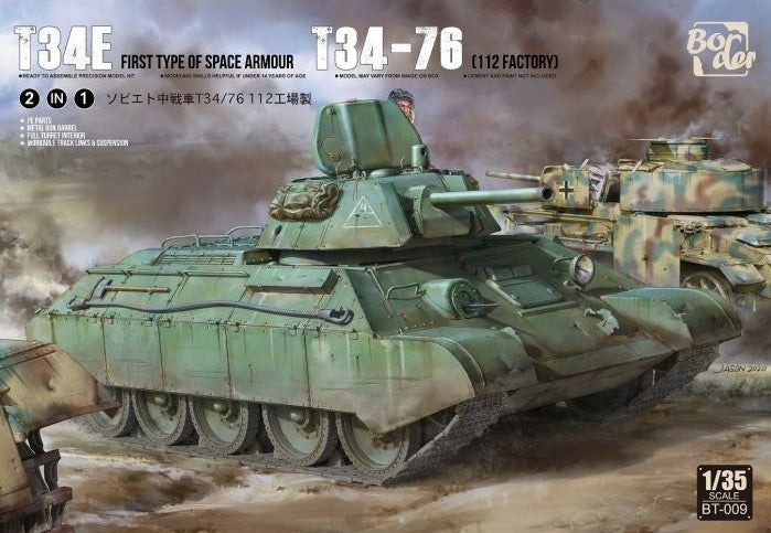 Border Model BT009 T-34 Screened (Type 1) &T-3476