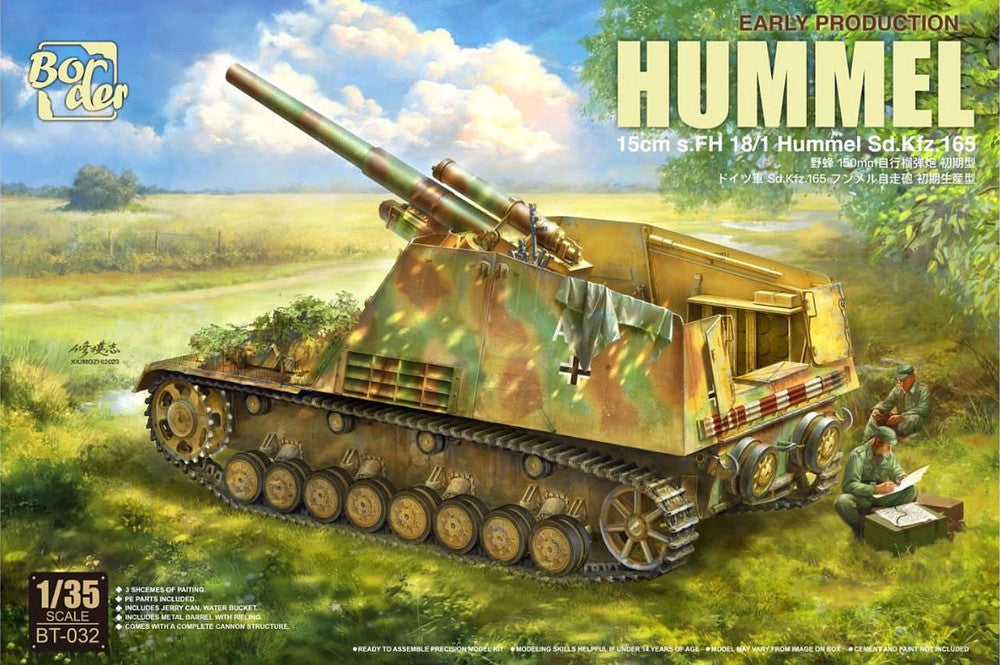 Border Model 1/35 Hummel Early Production "15CM S.FH 18/1 Hummel Sd.Kfz.165