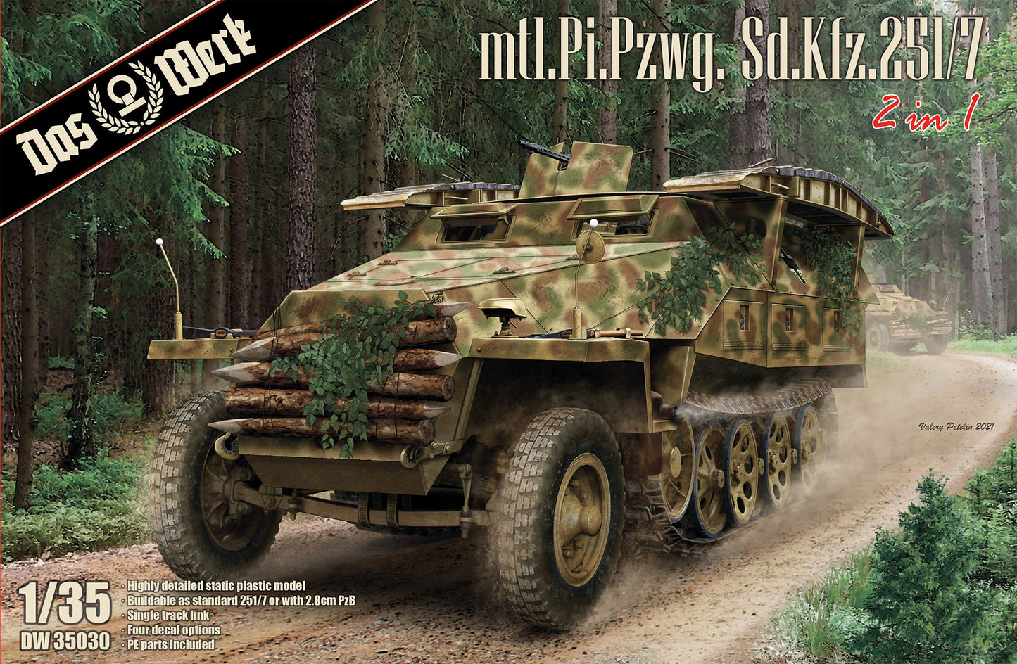 Das Werk 1/35 Mtl.Pi.Pzwg. Sd.Kfz.251/7 Ausf.D (2 in 1)