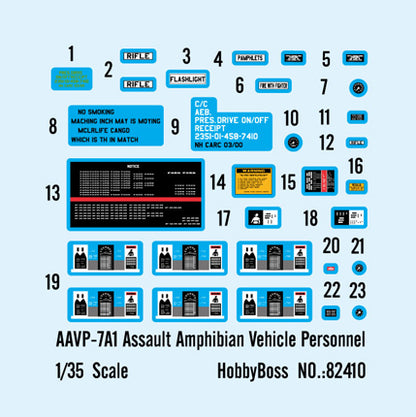 Hobby Boss 1/35 AAVP-7A1 Assault Amphibian Vehicle Personnel