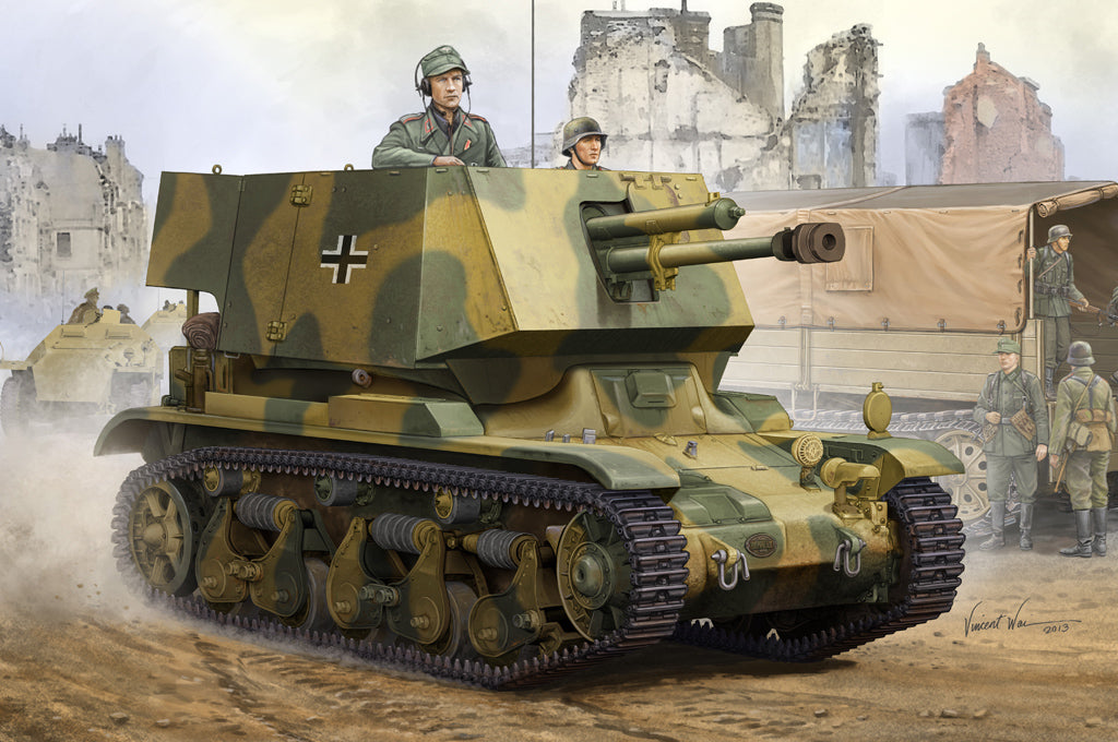 Hobby Boss 1/35 4.7 cm Pak(t) Sfl.auf Fgst. Pz.Kpfw.35 R 731(f)