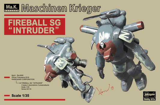 Hasegawa 1/35 Maschinen Krieger Ma.K. Fireball Sg 'Intruder' (Two Kits In The Box)