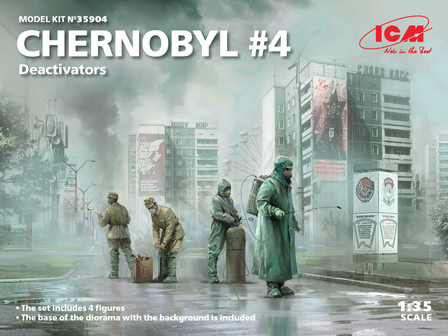 ICM 1/35 Chernobyl Series #4 - Deactivators (4 Figures)