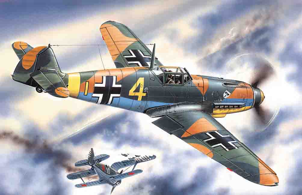 ICM 1/48 Messerschmitt Bf 109F-4, WWII German Fighter