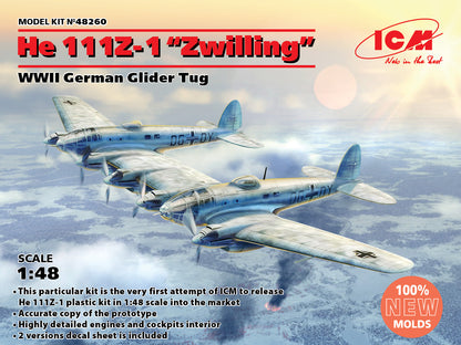 ICM 1/48 He 111Z-1 'Zwilling', WWII German Glider Tug