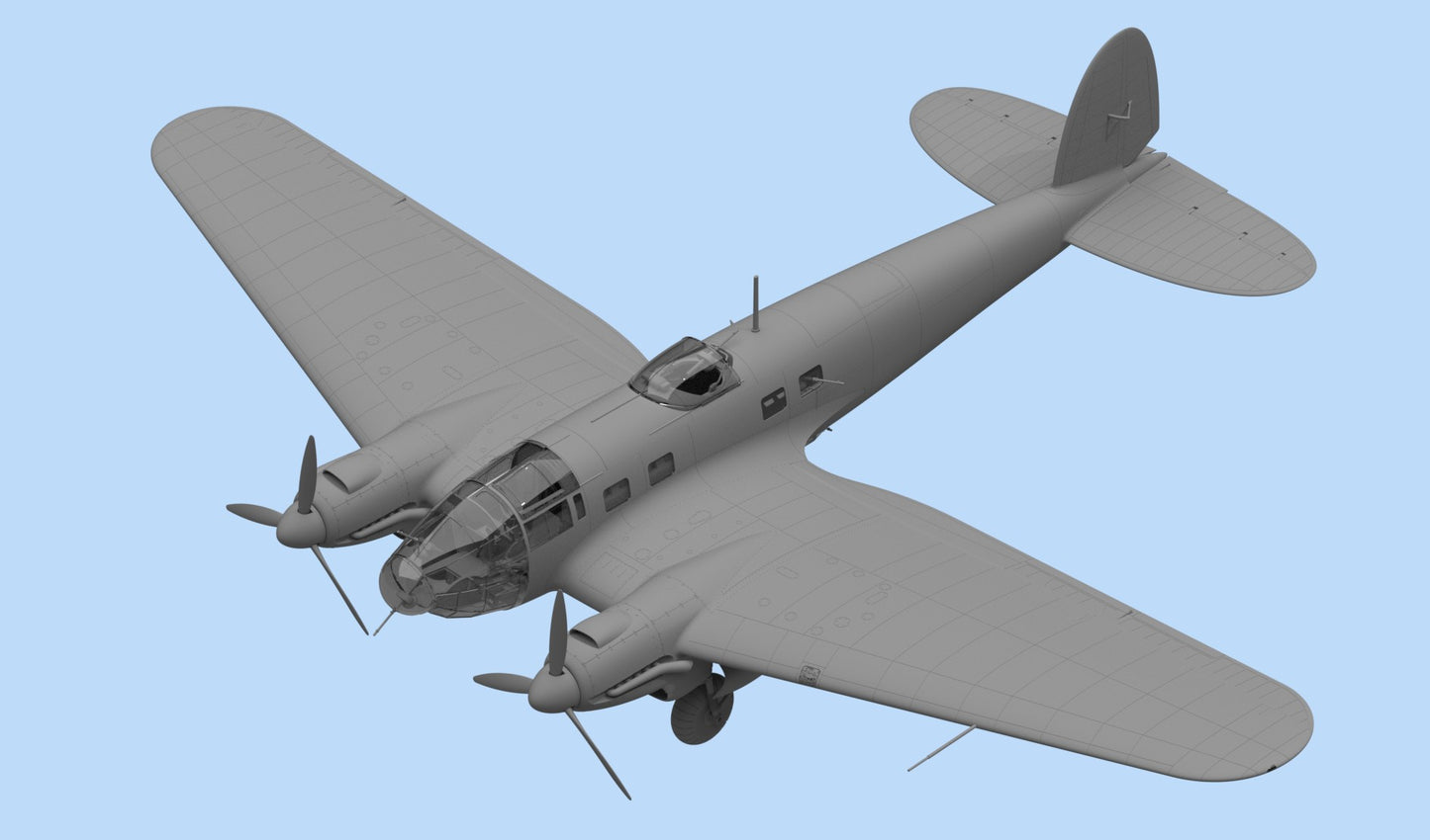 ICM 1/48 He 111H-3, WWII German Bomber