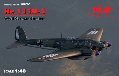 ICM 1/48 He 111H-3, WWII German Bomber