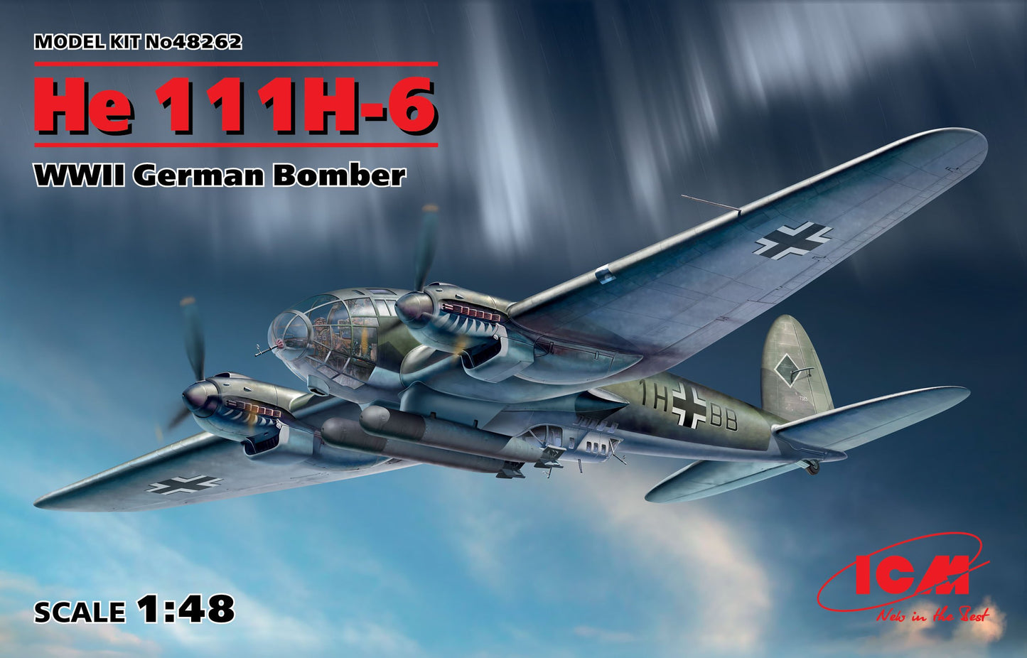 ICM 1/48 He 111H-6, WWII German Bomber