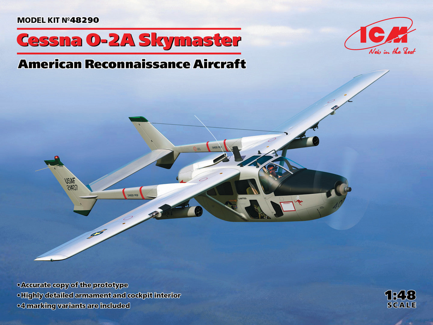 1/48 USAF Cessna O2A Skymaster Recon Aircraft