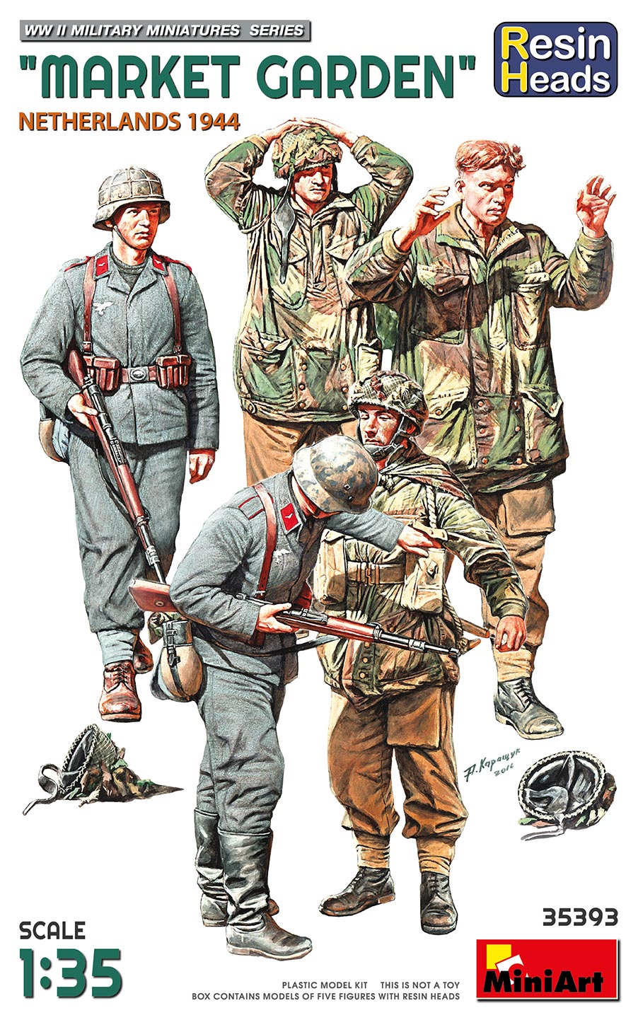 Miniart 1/35 Market Garden (Netherlands 1944) Resin Heads
