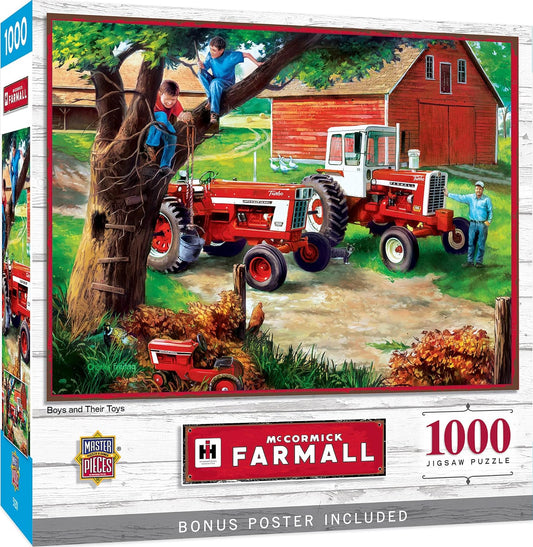 Farmall: Boys and Their Toys Tractors Farm Scene Puzzle (1000pc)