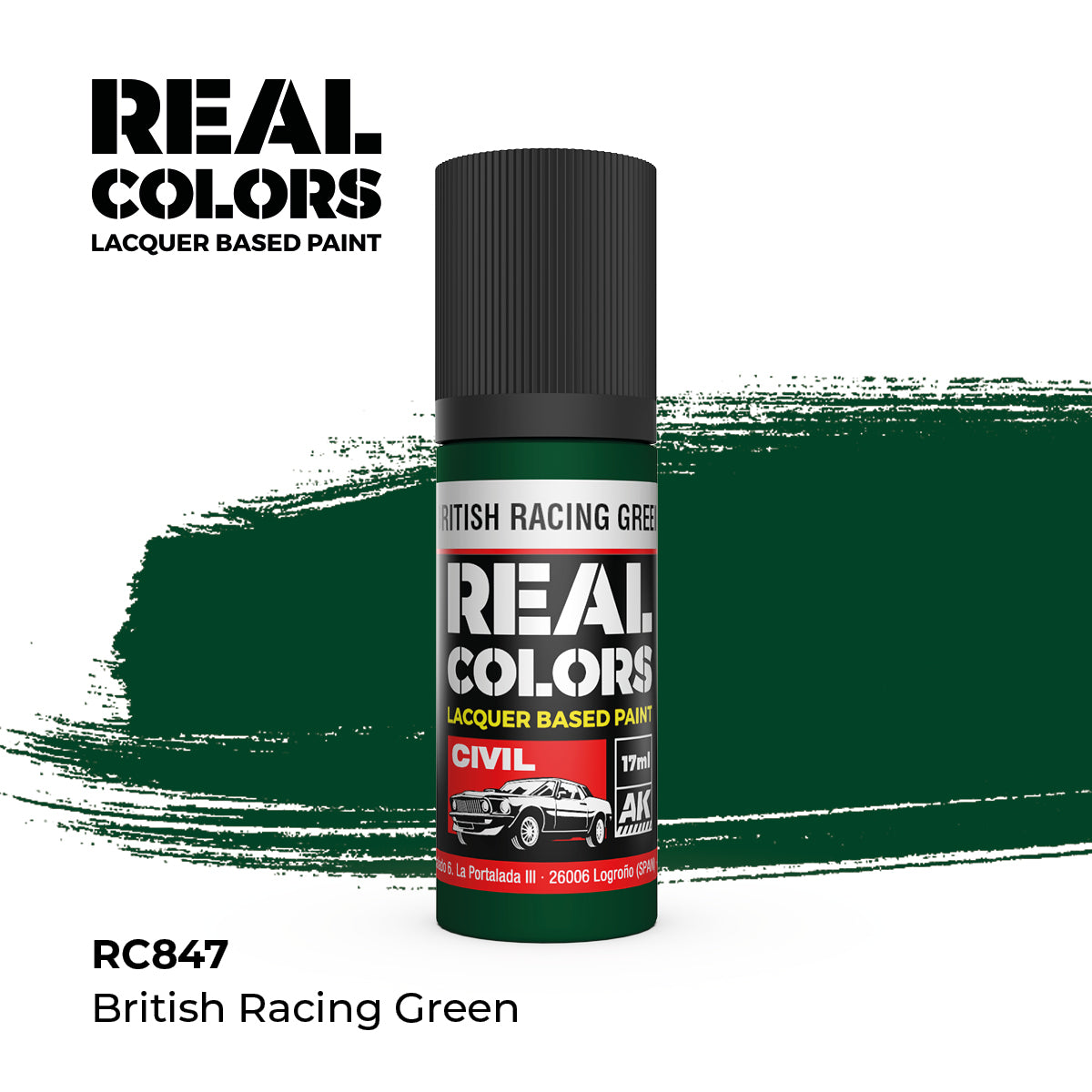AK Interactive Real Colors Lacquer Paints 17ml. *New Bottles*