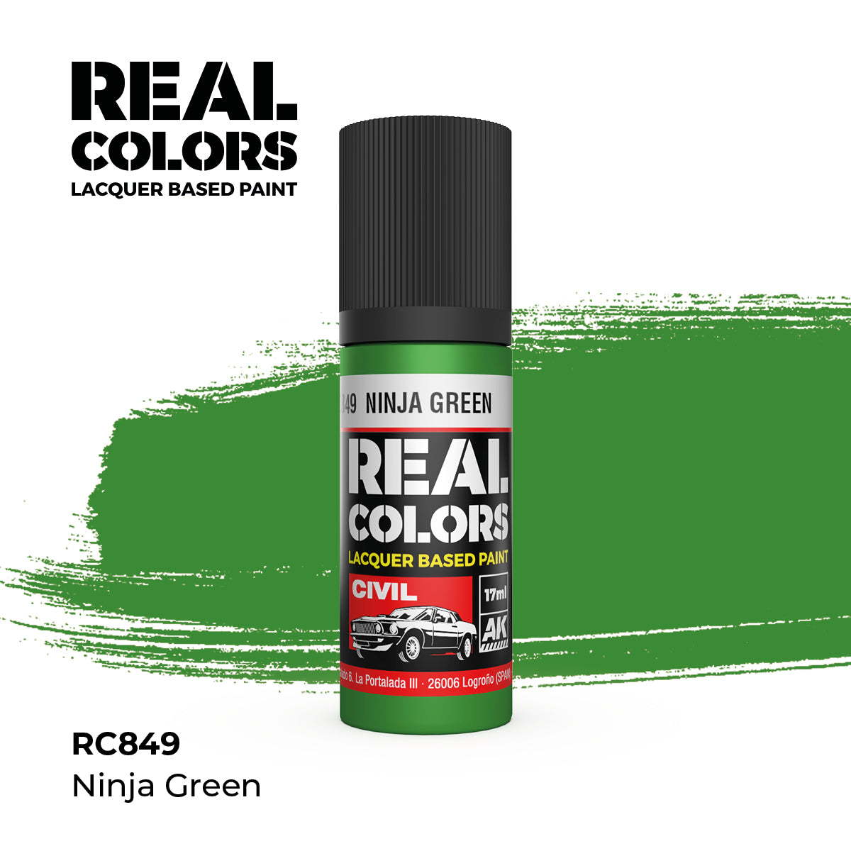 AK Interactive Real Colors Lacquer Paints 17ml. *New Bottles*