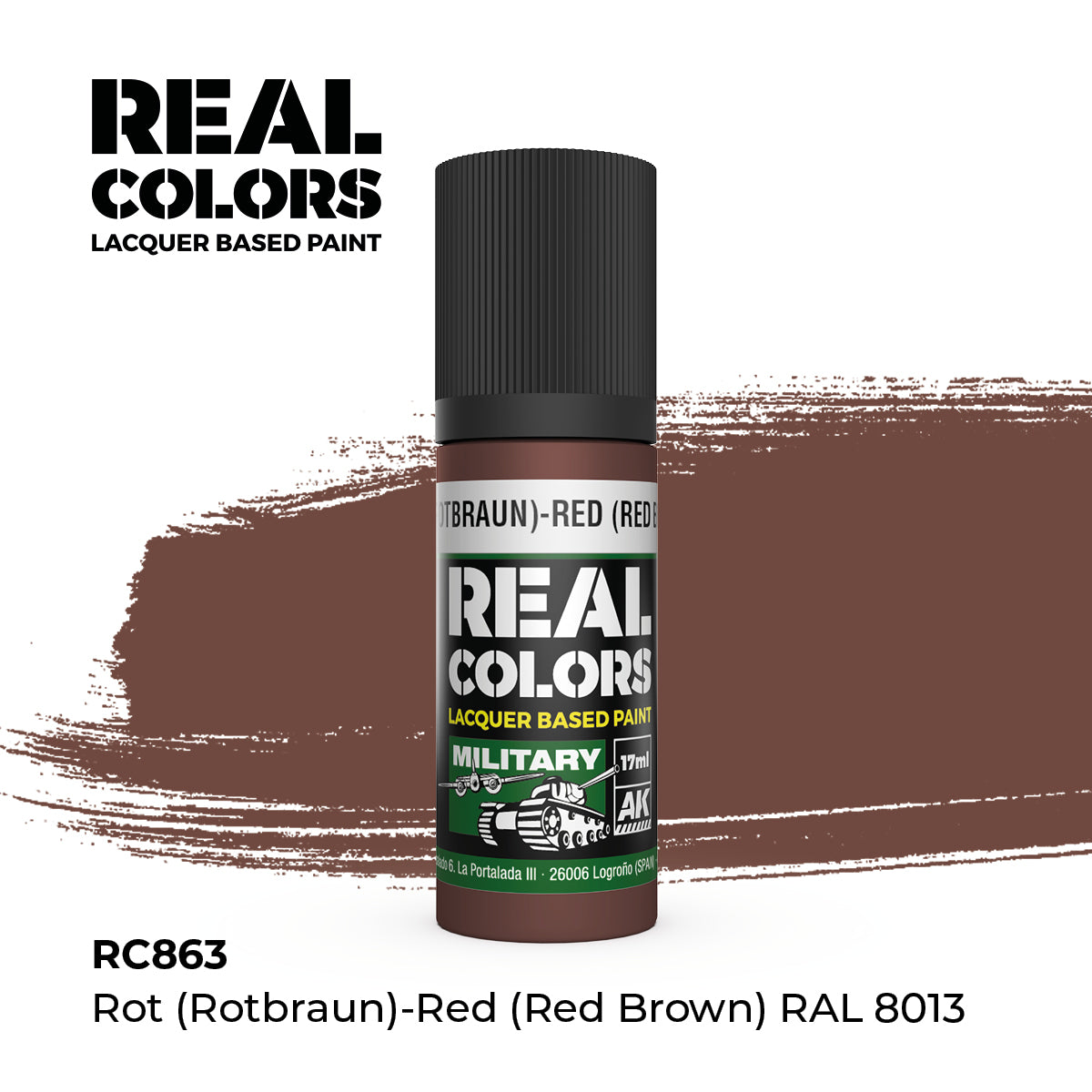 AK Interactive Real Colors Lacquer Paints 17ml. *New Bottles*