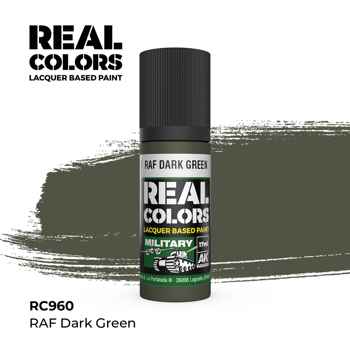 AK Interactive Real Colors Lacquer Paints 17ml. *New Bottles*