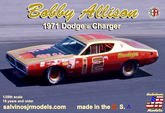 1/25 Bobby Allison #12 1971 Dodge Charger Race Car