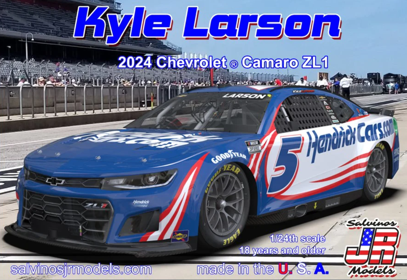 1/24 Kyle Larson 2024 NASCAR Chevrolet Camaro ZL1 Race Car (Primary)