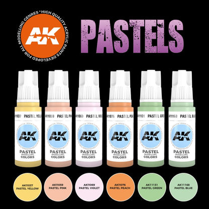 AK Interactive 3G Pastels Colors Set