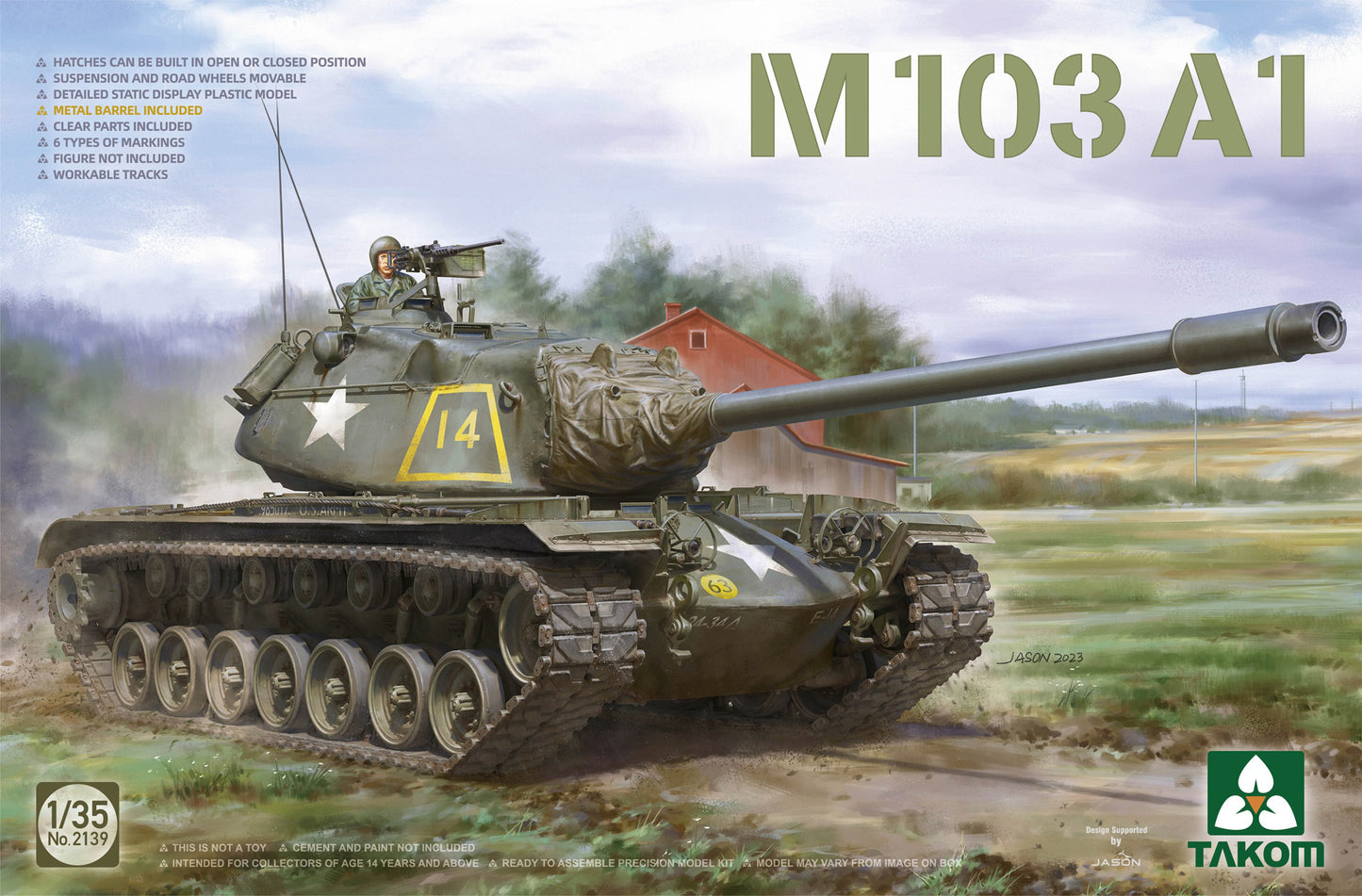 Takom 1/35 M103 A1 Heavy Tank