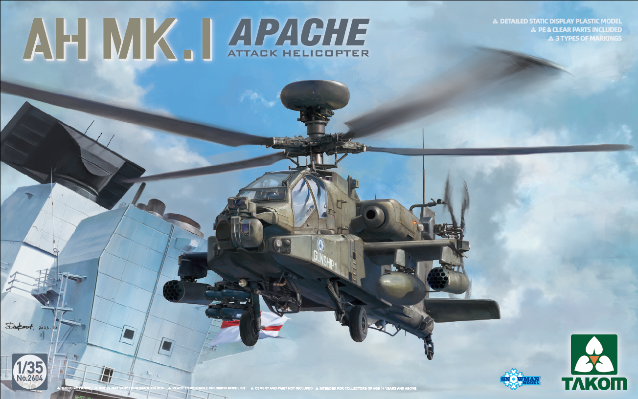 Takom 1/35 Ah Mk.I Apache Attack Helicopter